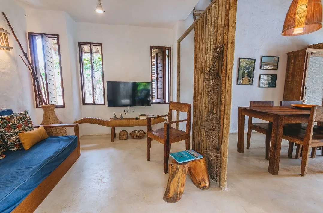 Uma das casas do Pontal da Enseada, com a privacidade e o conforto de uma casa